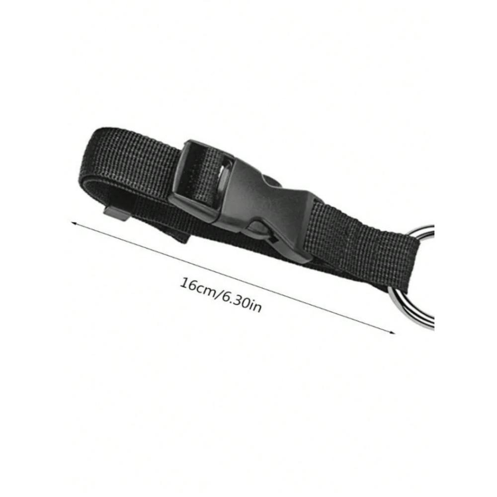 

1 шт. Противокражные ремни для багажа, Многофункциональный держатель, Зажим для сумки, Для переноски одежды/бутылок/сумок Подходит для активного отдыха и путешествий, чёрный