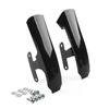 Black Metal Motorcycle Rear Fender Bracket Filler Panel (1 Pair) Suitable for Ha