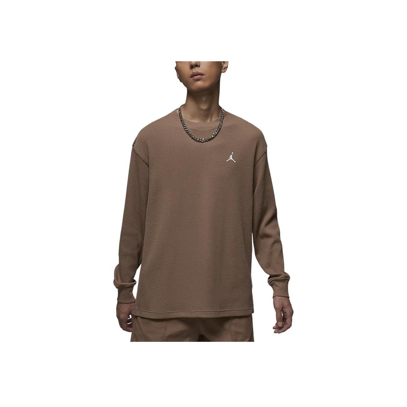 

New Jordan Essentials Sweatshirt Men s Antique Brown/Sail White FV7457-223 M