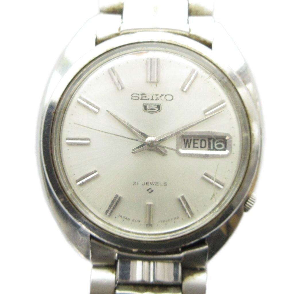 Seiko SEIKO Five 5 Automatic Watch with Calendar and Silver Color 6106-7000 Date, GY18 /MQ Men's