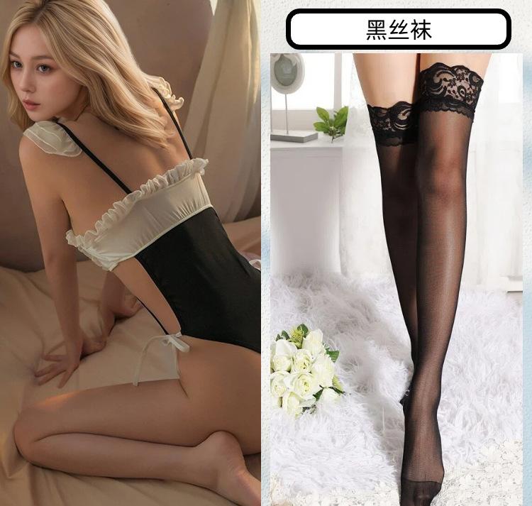 Sexy Lingerie Sexy Lace One-piece Maid Outfit Uniform Seduction Hot Passion Suit Cosplay Maid Outfit