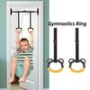 Gymnastics Ring Kids With Adjustable Nylon Strap Handles Gym Equipment Training