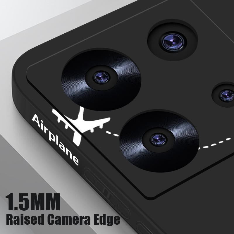 Global Flight Airplane Print Lanyard Case For Xiaomi Redmi Note 14 13 Pro 5G 12 11 Funda Xiaomi 14T 13T 11T Pro Soft TPU Silicone Cover
