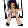 Scary Skull Cage Prisoner Haunted House Decor Spooky Hanging Ghost Screaming All Hallow Day Prop wit