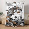 1pc Halloween Nightmare Mashup Soft Throw Blanket Flannel All Season Light Weight Living Room/Bedroom Warm Blanket. M7290118