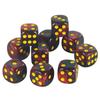 Premium Quality Round Dot D6 Dice Set for Table Board Gaming - 12mm Mixed Color, Pack of 10