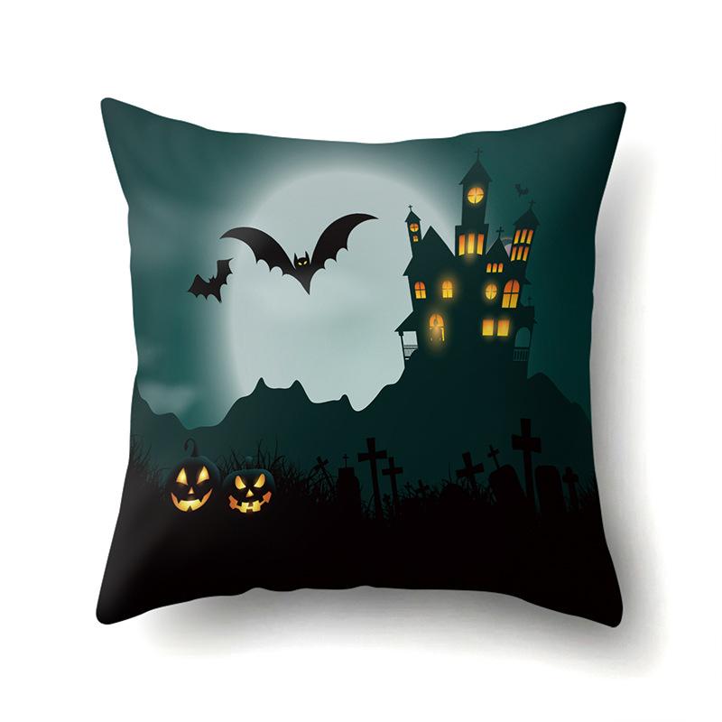 

Хэллоуин Полиэстеровая наволочка Подушка для поясницы в машину Тыква Чехол для диванной подушки Дом Гостиная Наволочка Pillow core not included