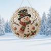 Decorative Christmas Tree Baubles Faux Pearl Art Kit, DIY Rhinestone Gem Painting Craft, Santa Festive Home Decor Items Stocking Elk Pattern