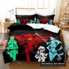 Anime Tengen Toppa Gurren Lagann Bedding Set Duvet Cover Bed Set Quilt Cover Pillowcase Comforter king Queen Size Boys Adult