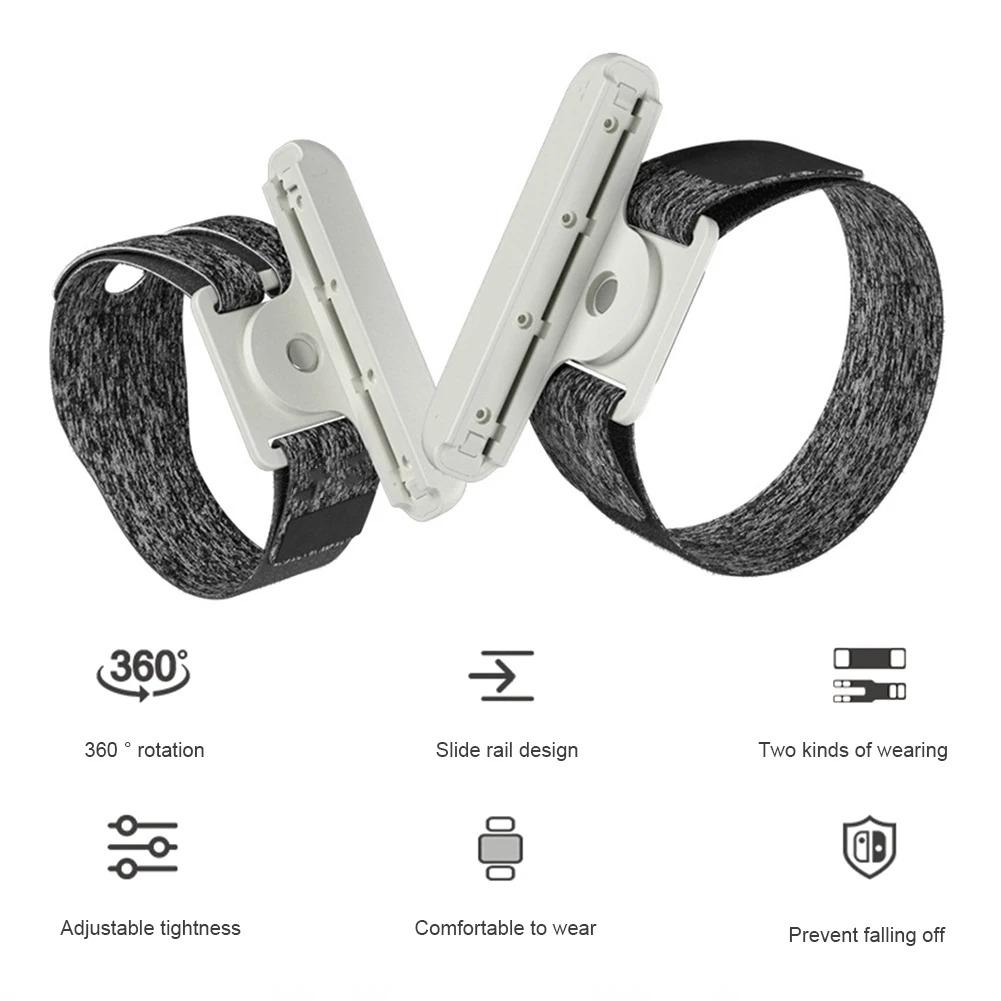 For Nintendo Switch Just Dance Game Accessories for Joy-con Controller Adjustable Clamp Elastic Wristband Dance