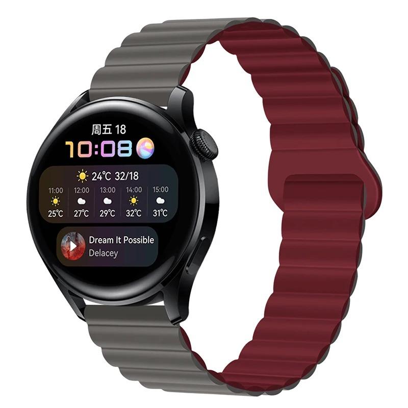 Silicone Strap For Samsung Galaxy watch 6 4 Classic 5 pro 3 Magnetic Loop bracelet HUAWEI GT 2 2e Pro 3 4 20mm 22mm Watch band