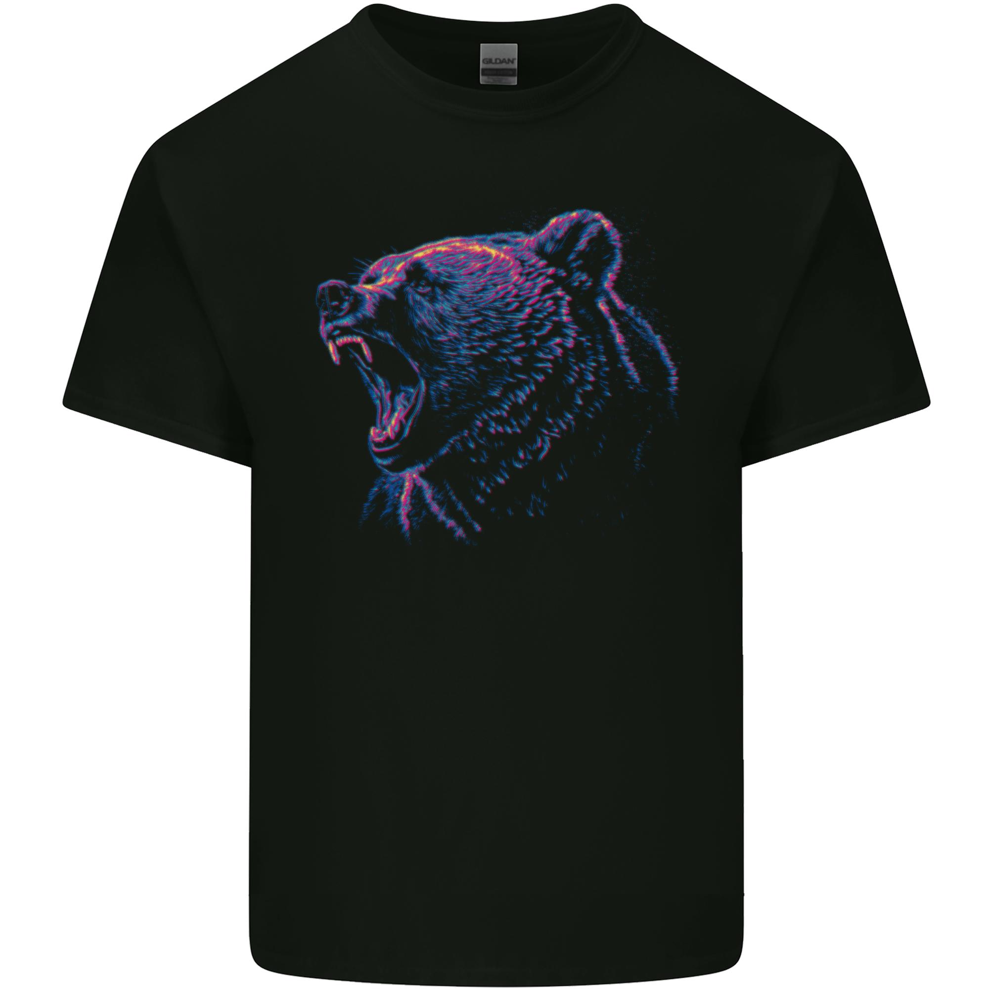 An Artistic Roaring Grizzly Bear Unisexs Light Cotton TShirt S