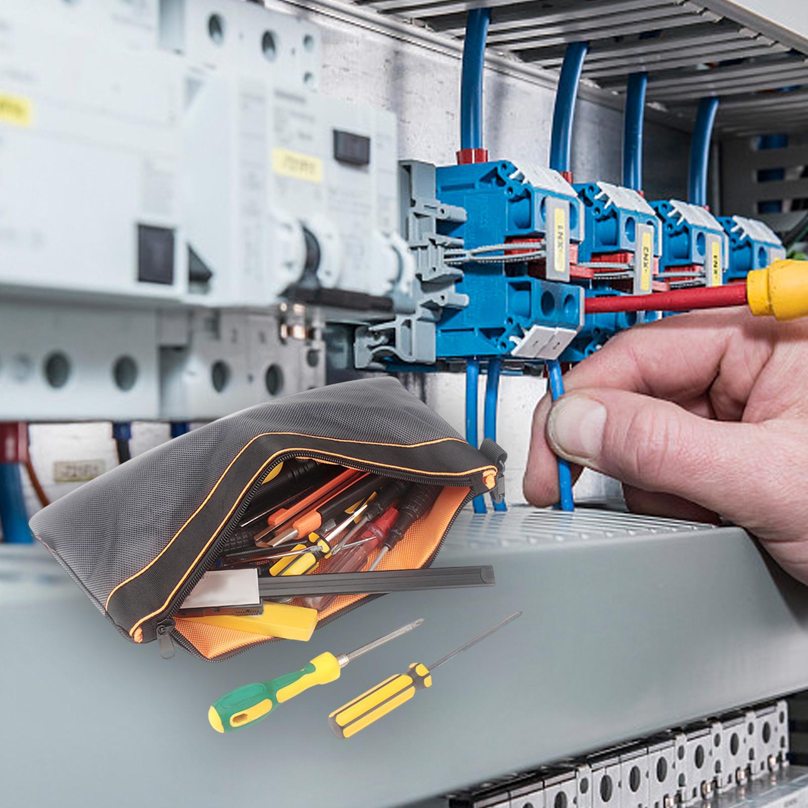 

Multifunction Tool Bag Portable Tool Carry Bag Electrician Tool Bag сірий колір