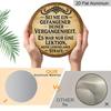 2D Flat, 1pc 7.87*7.87 Inch Round French Aluminum Sign, Vintage Decorative Plaque About "Lessons of the Past", "Life Philosophy" Decorative Plaque