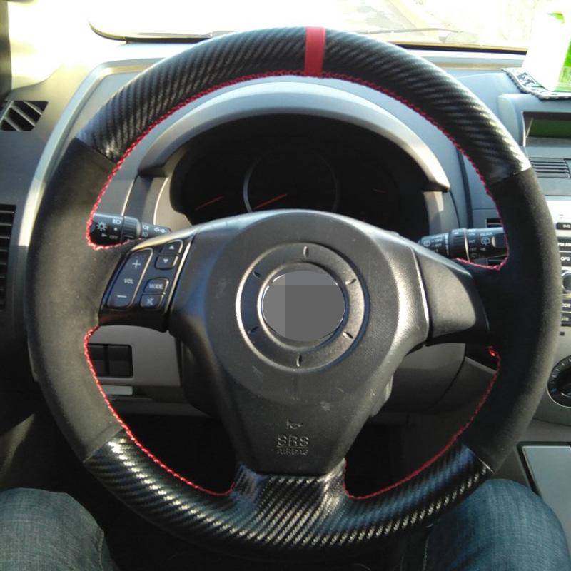 

Для Mazda 3 Axela 2004-2009 Mazda 5 Mazda 6 Atenza Mazda MPV Ручная Швейная Черная Кожаная Оплетка на Руль Автомобиля Yellow Thread