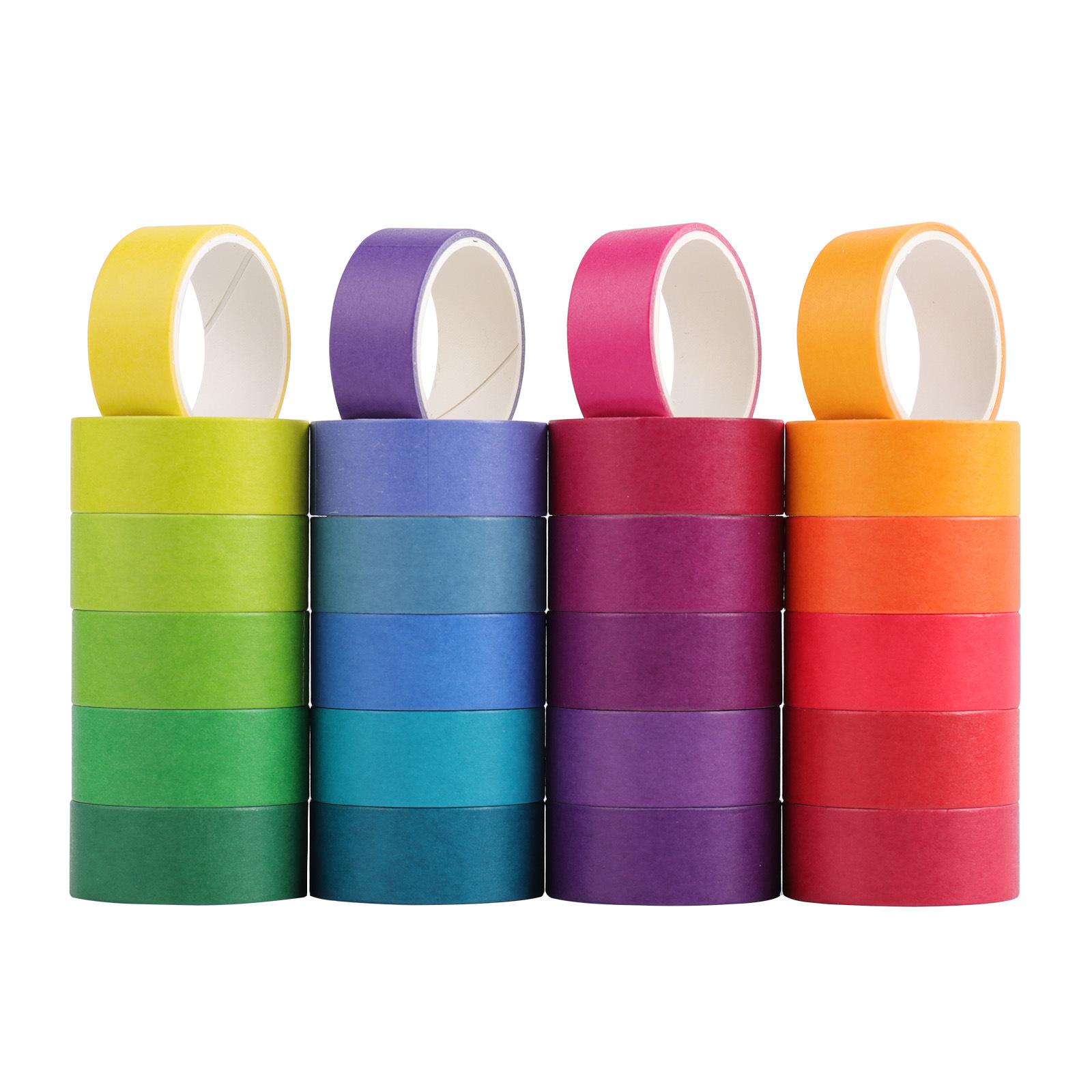 

24pcs Random Color Washi Tape Back To School one-size разноцветный