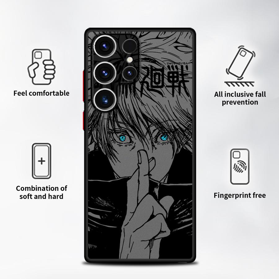 Funda Back Phone Cover Case for Samsung Galaxy S20 FE Note 20 Ultra 10+ S24 Plus S26 S22 S21 S25 Ultra S23 FE Japanese Anime
