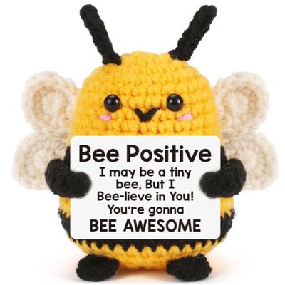 Inspirational Handmade Crochet Gifts, Emotional Stress Relief Support Encouragement Cheer Cute Positive Elephant Gifts