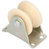 50mm VType Groove Wheel Heavy Duty Rigid Caster with 2.5mm Bracket for Lifting Equipment