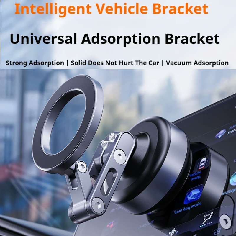Car Phone Holder Magnetic Vacuum Adsorption Bracket 360 Degree Rotating Mobile Phone Holder for iPhone Samsung Xiaomi