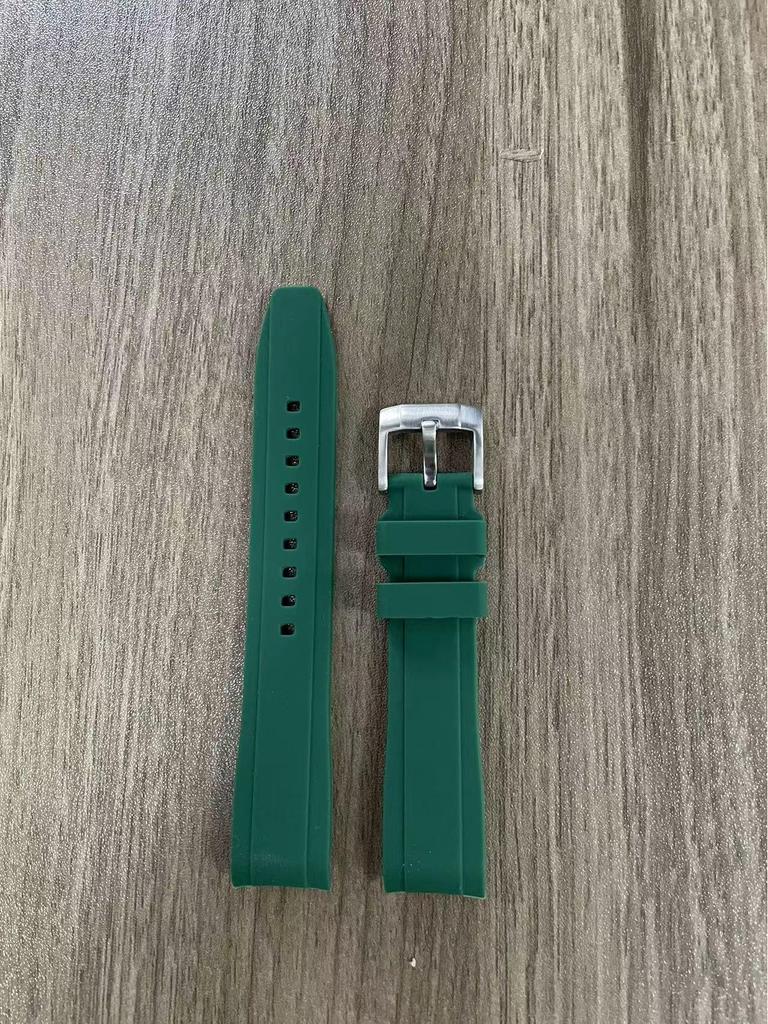 Curved Silicone Strap for Omega X Swatch Moonwatch, 20/22mm