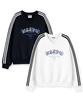 NESPA STUDIO Union Arch Oversized Track V-Neck Sweatshirt 5 Colors [Nspv_6005]