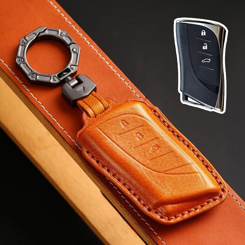 S Genuine Leather Car Remote Key Fob Cover Key Case For Lexus Es300H Es350 Es200 Es260 Ls350 Ls500H Fob Key