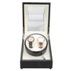 2+0 Automatic Watch Winder Box for Wristwatch Mechanical Watch   Black White