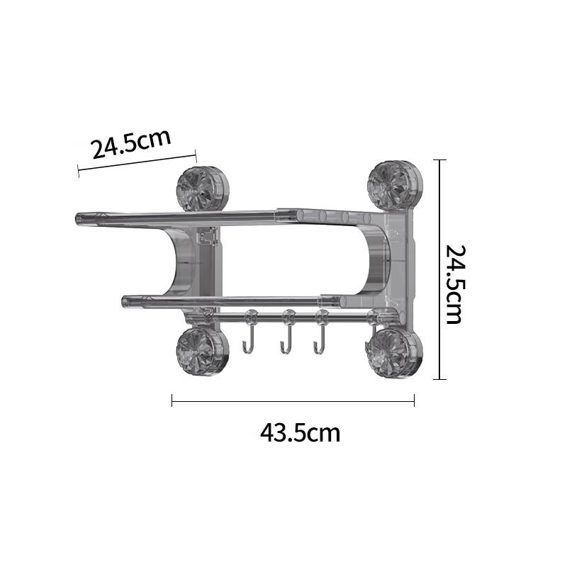 Kapa Bear Wall-Mounted Bathroom Storage Rack