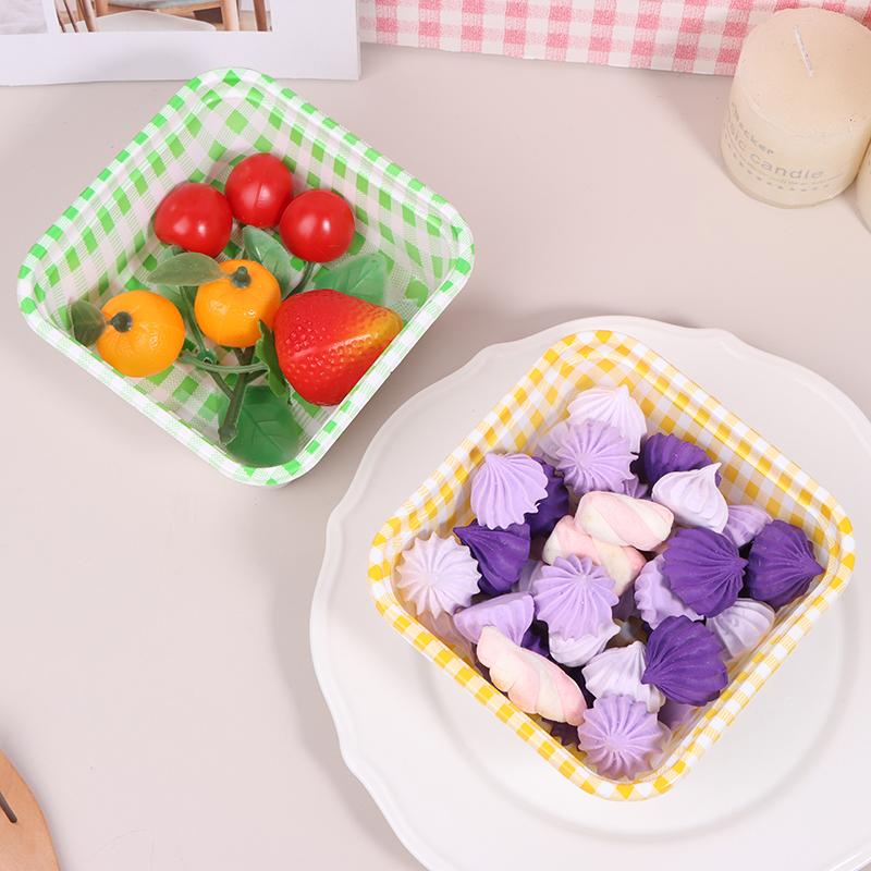 10 Stück Plastik Kuchen Mousse Dessertbecher Joghurt Lebensmittelbehälter mit klarem Deckel Melaleuca Mousse Gebäck Kuchenbox Verpackungsbox