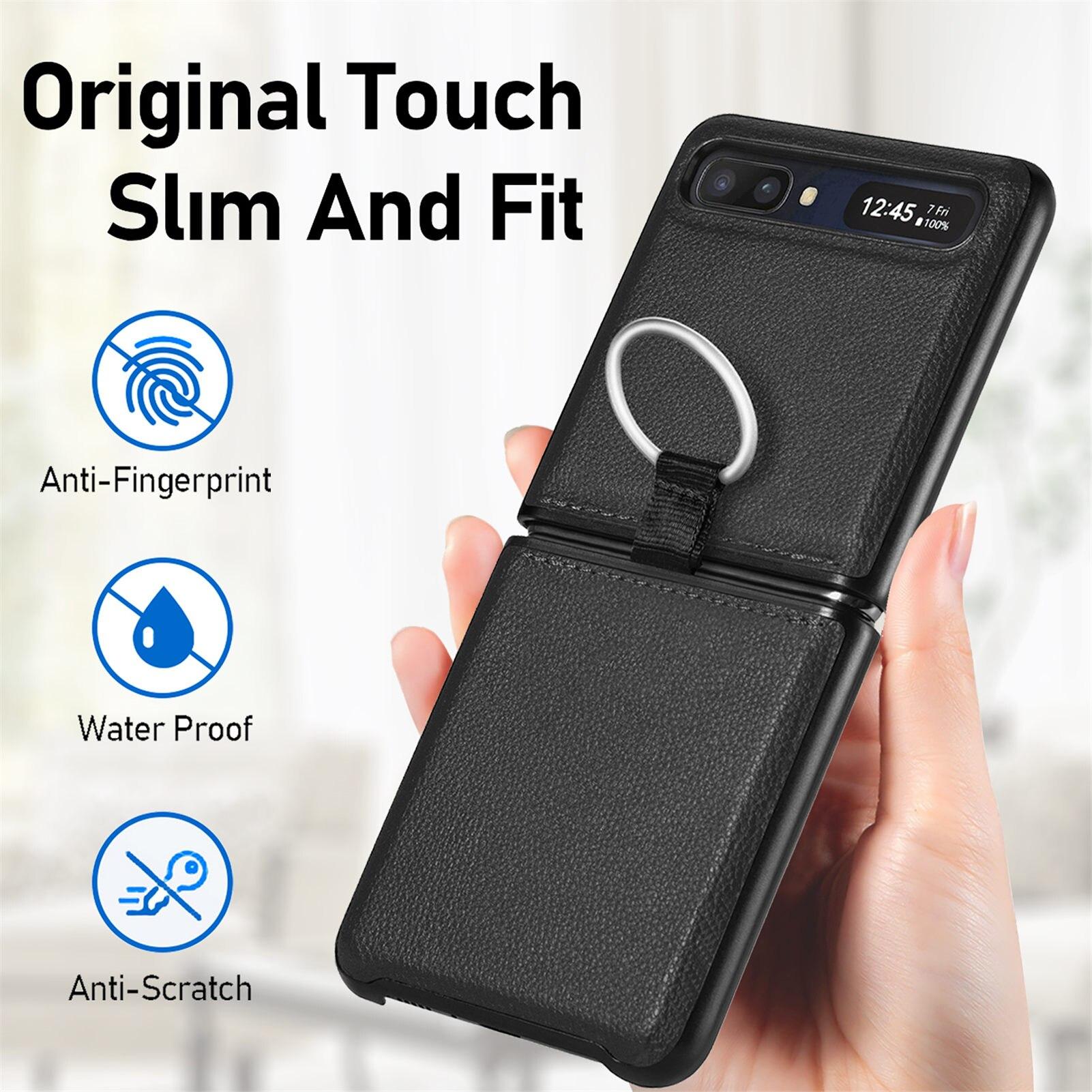 

Шкіряний чохол для Samsung Galaxy Z Flip 5 4 5G Flip3 Flip 3 2 flip5 flip2 протиковзкий матовий чохол Fundas Samsung Galaxy Z Flip5