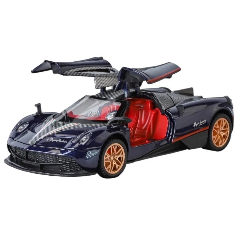 1/32 Pagani Fengshen BC Alloy Sports Car Model, with Sound and Light Children's Toy Car, Gaming Vehicle Gift for Boys Halloween