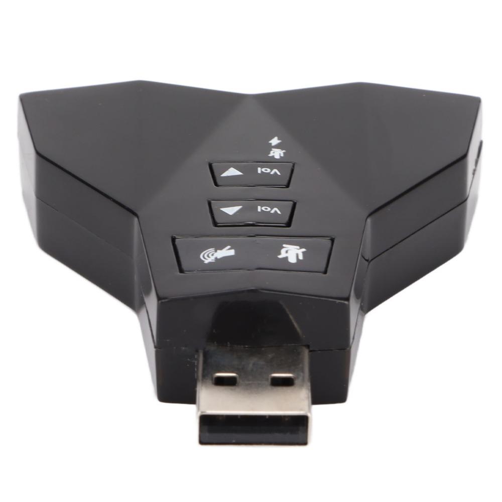 Dual Audio Interface USB Sound Card Independent Sound Card External Sound Adapter  For Headphone
