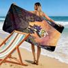 Cartoon Owls and Monsters 2D Flat Print Beach Towel, Large Soft Quick Dry Towel for Beach Camping SwimmingZSTJ0915245