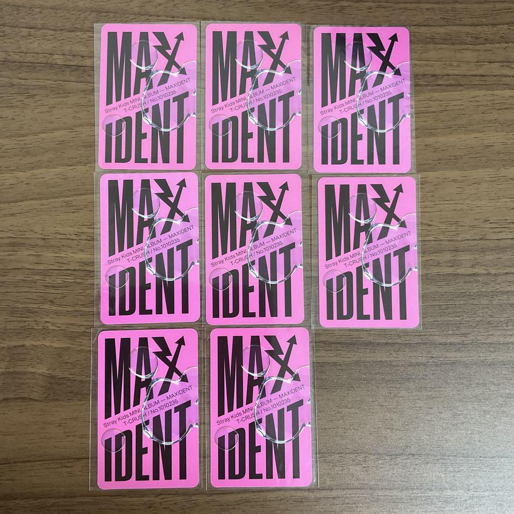 [USED] Stray Kids MAXIDENT Trading Card Set of 8