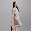 SOFSIL New Chinese Style Printed Mid-Length Dress