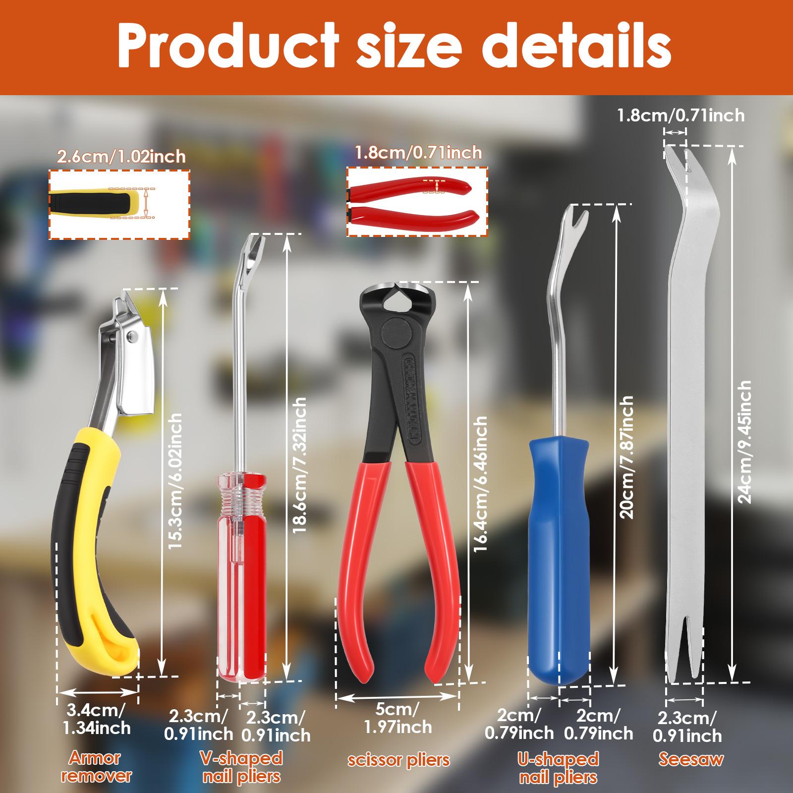 

5 шт. Отвертки Гвоздодер Гвоздодер Отвертка Монтажные инструменты Крепеж Скобоудалитель Инструмент для домашнего ремонта Деревообработка Ручной инструмент