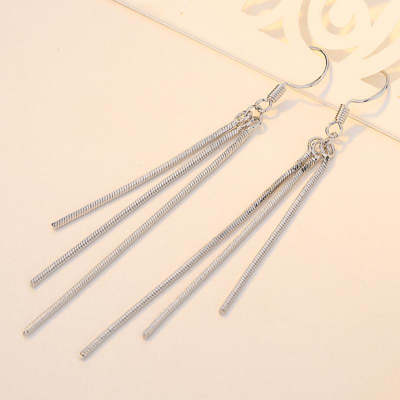 Damskie kolczyki ze stopu miedzi z cyrkoniami Lindon - Kolczyki z zawieszką na prezent weselny