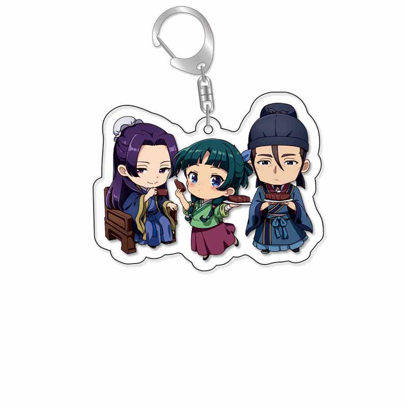 The Apothecary Diaries Acrylic Keychain: Cat Characters - Gaoshun, Jinshi & Gyokuyouhi Pendant