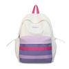 Schoolbagins Wind Japanese School Bag Large Capacity Korean Version Contrasting Color Versatile Girl Backpack High Value Student Backpack Female