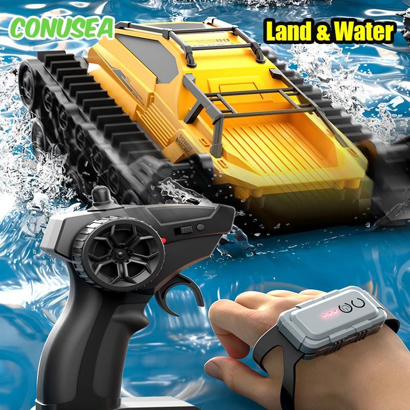 Rc Car JJRC Q183 Tank Track truck Remote Control Cars Off Road 2.4G Amphibious Crawler Climbing Electric Model Vehicles Toys
