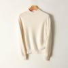 Women's High Neck Cashmere Wool Sweater, 2025 Edition - Thickened White Knitwear for Autumn and Winter