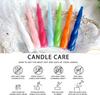 Spiral Taper Candle Short Candlesticks,4pcs Pink Tapered Candles Blend Twist Candles for Home Décor Weddings Festive Gifts