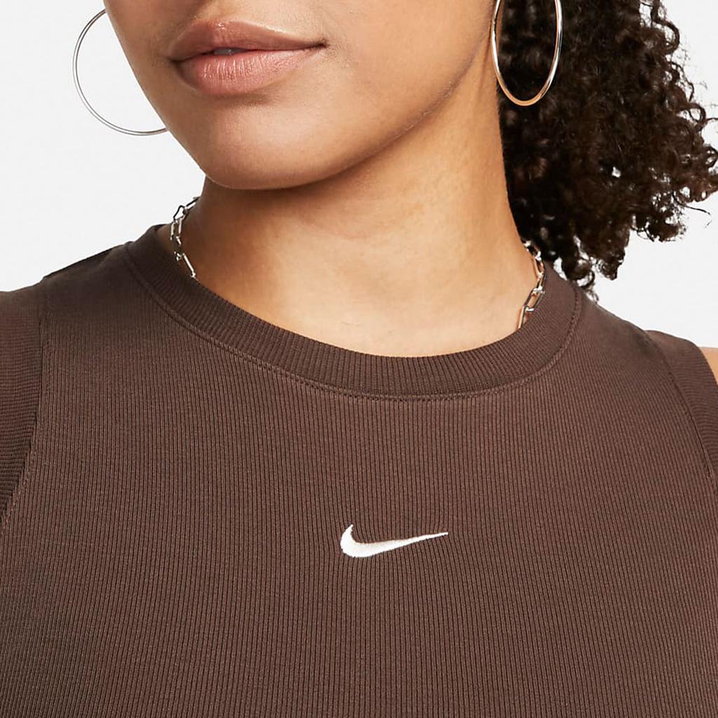New Nike Sportswear Essentials Series Tank Tops Women's Baroque Brown FB8280-237