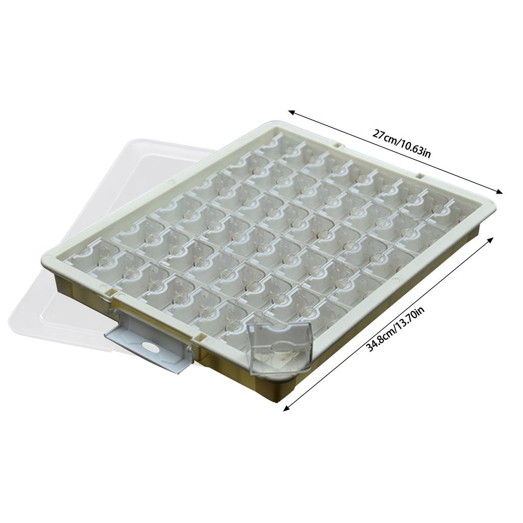 Perlen-Organizer-Koffer mit mehreren Fächern, durchsichtigem Deckel, Schmuckaufbewahrungsbox für Bastelbedarf, praktische Sortierschale