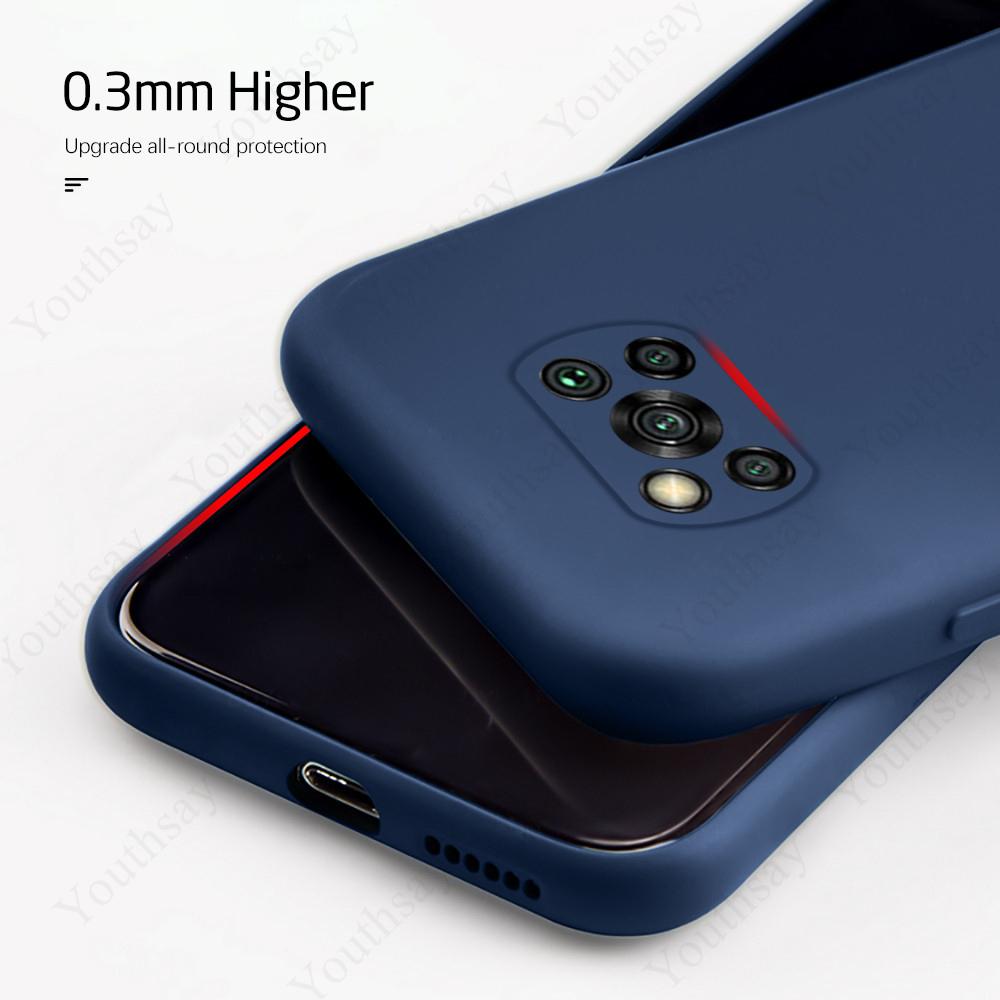 Für Xiaomi Poco X3 Pro Hülle für Xiaomi Poco X3 Pro NFC Abdeckung Flüssigsilikonhülle für Poco X3 Pro