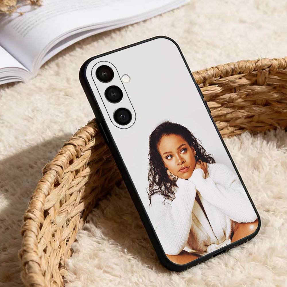 Singer R-Rihanna ANTI Phone Case For Samsung Galaxy A13,21s,22,31,32,52,53,71,72,73,Soft Black Cover