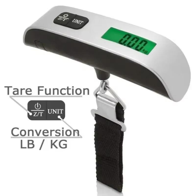 Portable Scale Digital LCD Display Electronic Scale 110lb/50kg Weight Suitcase Travel Weighs Baggage Bag Weight Balance Tool