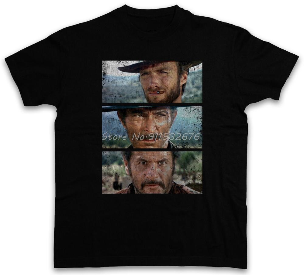 

The Good The Bad And The Ugly TShirt Italo Western Eastwood Cowboy Us Fashion Men Classic Tops Funny Casual Tops Shirts 4XL