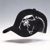 Skull Embroidered Baseball Cap With Adjustable Fit For Outdoor Sports And Sun Protection